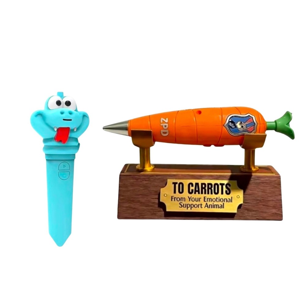 SET Disney Zootopia Recorder Gel Pens Toys Judy Nick Carrot & Stand & Gary Snake